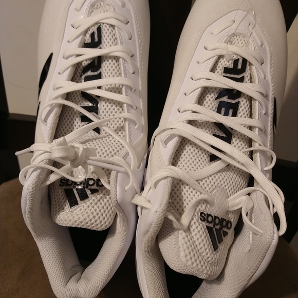 Sz 12.5 Adidas Freak Carbon Football Cleats FX2114 White Black Stripes Rare size - Picture 3 of 10